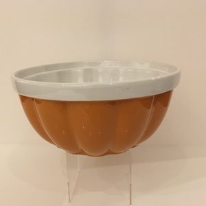 Master Class Bake Shop Orange White Bowl